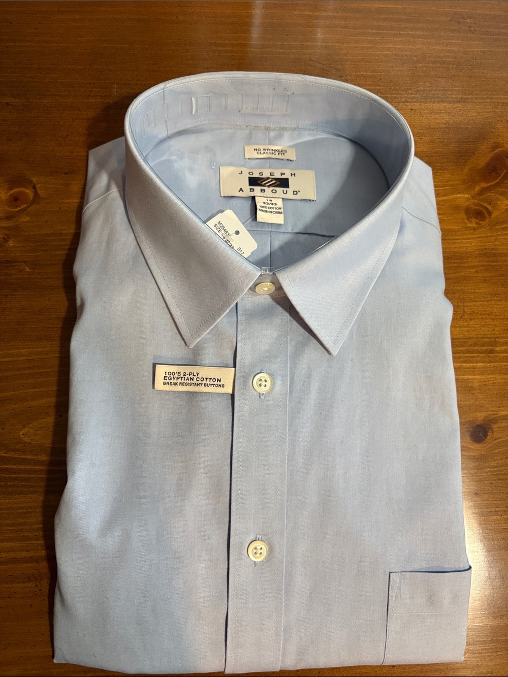 Joseph Abboud Light Blue Classic Dress Shirt